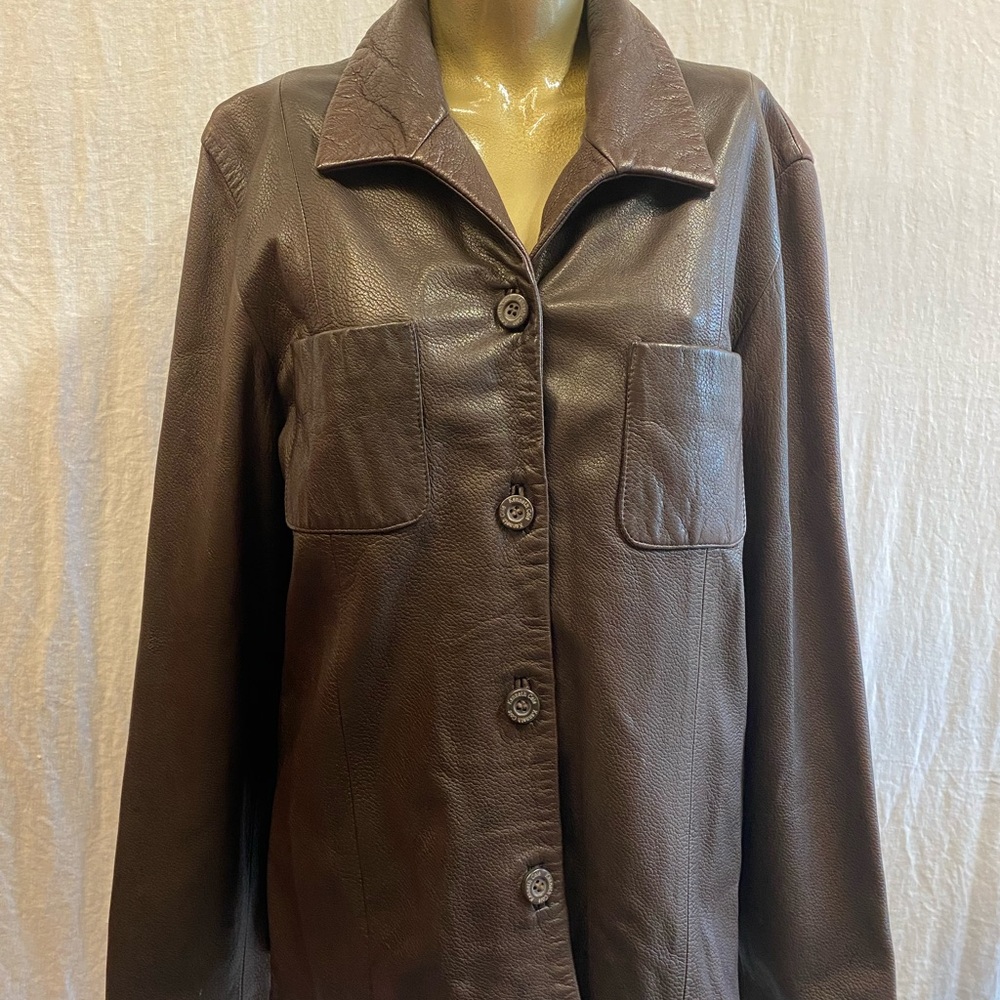 Stylish Kenneth Cole Brown Leather Jacket for a Timeless Look